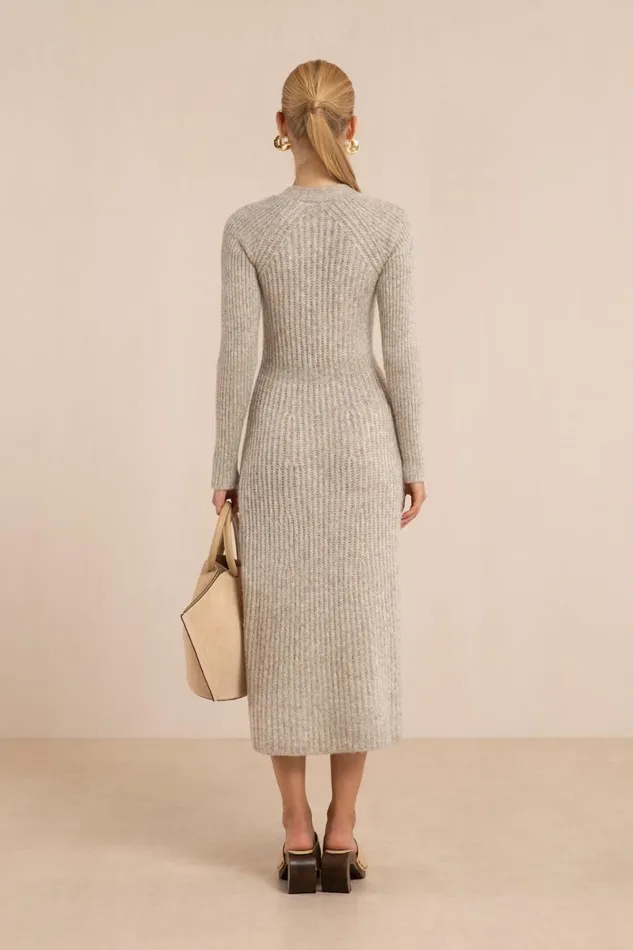 Women Cult Gaia Dresses BESSIANA KNIT DRESS 8211 FOG Women Cult Gaia Dresses BESSIANA KNIT DRESS 8211 FOG