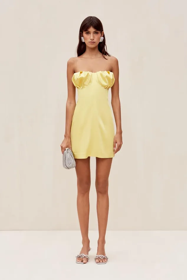 Women Cult Gaia Dresses GIANA DRESS 8211 LEMON SORBET Women Cult Gaia Dresses GIANA DRESS 8211 LEMON SORBET