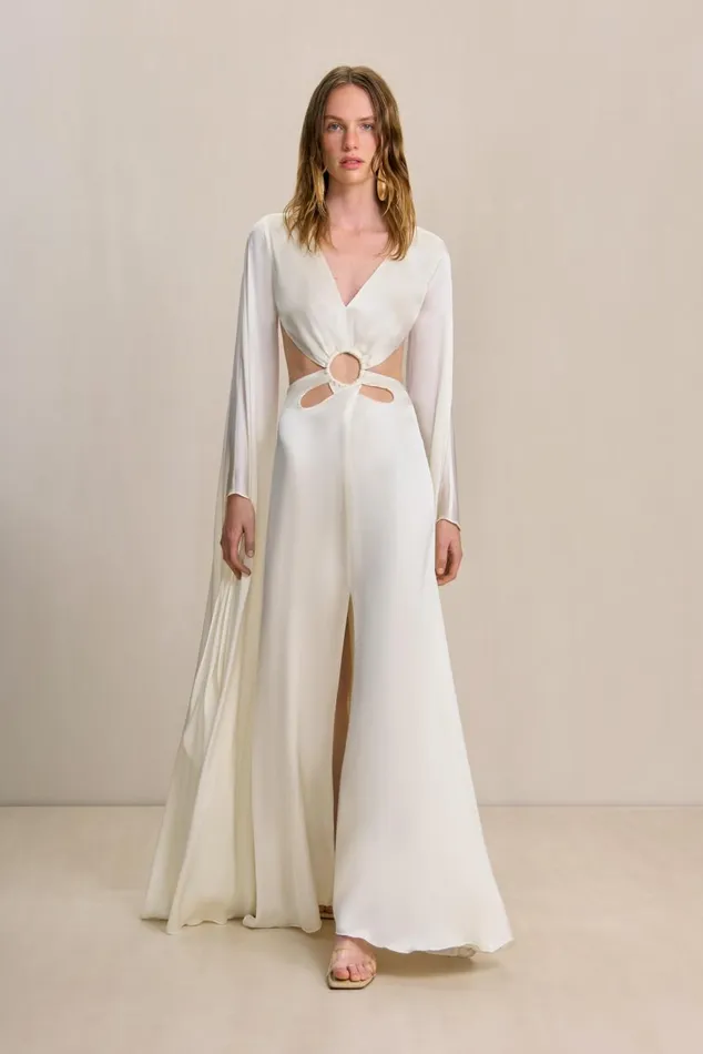 Women Cult Gaia Dresses JASMIN GOWN 8211 OFF WHITE
