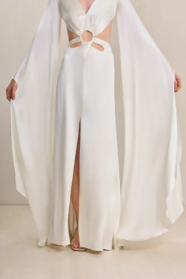 Women Cult Gaia Dresses JASMIN GOWN 8211 OFF WHITE Women Cult Gaia Dresses JASMIN GOWN 8211 OFF WHITE
