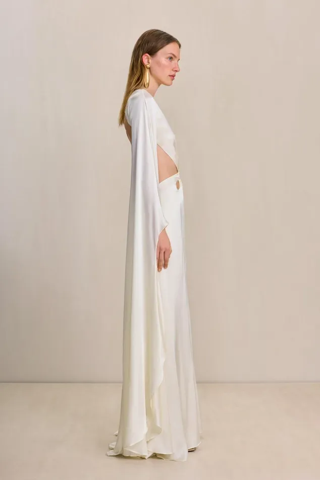 Women Cult Gaia Dresses JASMIN GOWN 8211 OFF WHITE Women Cult Gaia Dresses JASMIN GOWN 8211 OFF WHITE