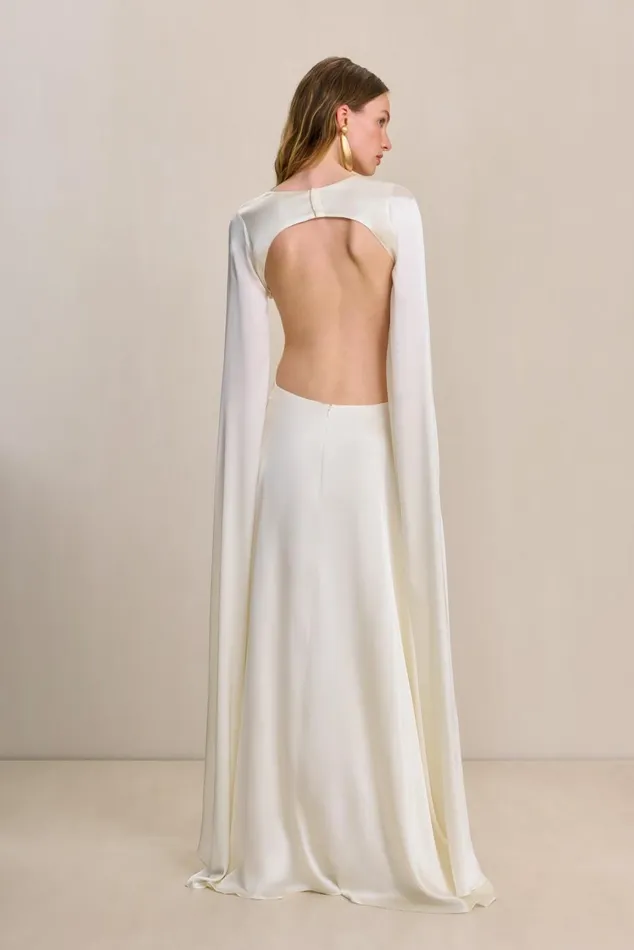 Women Cult Gaia Dresses JASMIN GOWN 8211 OFF WHITE Women Cult Gaia Dresses JASMIN GOWN 8211 OFF WHITE