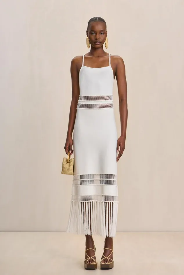 Women Cult Gaia Dresses KIKI KNIT DRESS 8211 OFF WHITE