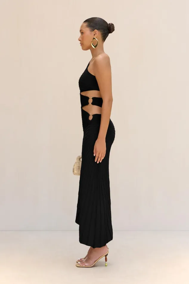 Women Cult Gaia Dresses LURENZ KNIT DRESS 8211 BLACK Women Cult Gaia Dresses LURENZ KNIT DRESS 8211 BLACK