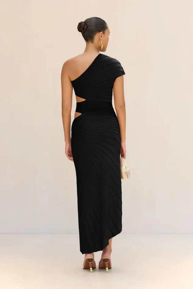 Women Cult Gaia Dresses LURENZ KNIT DRESS 8211 BLACK Women Cult Gaia Dresses LURENZ KNIT DRESS 8211 BLACK