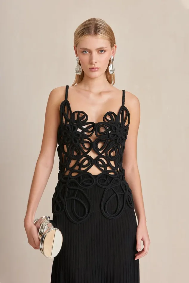 Women Cult Gaia Dresses NALDA KNIT DRESS 8211 BLACK