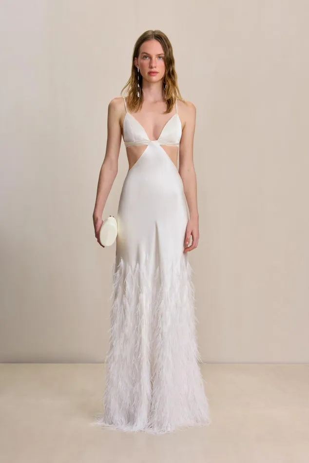 Women Cult Gaia Dresses RAISA GOWN 8211 OFF WHITE