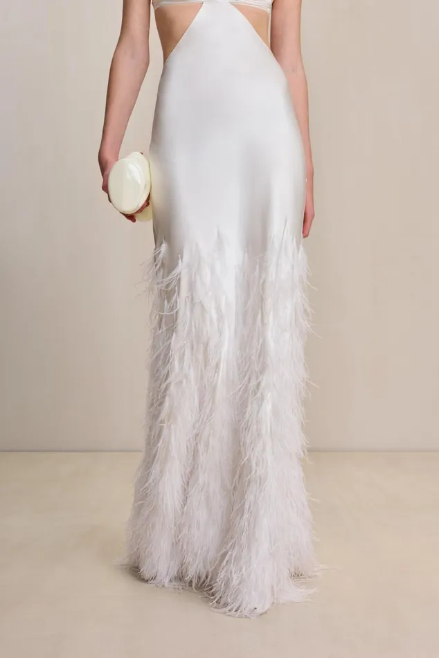 Women Cult Gaia Dresses RAISA GOWN 8211 OFF WHITE Women Cult Gaia Dresses RAISA GOWN 8211 OFF WHITE