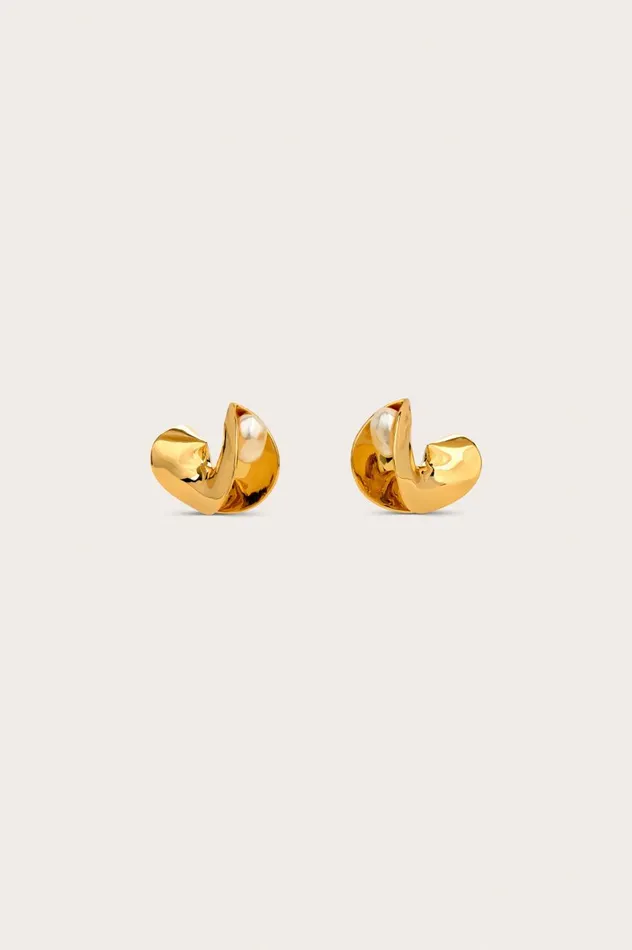 Women Cult Gaia Jewelry SHIRA EARRING 8211 SHINY BRASS