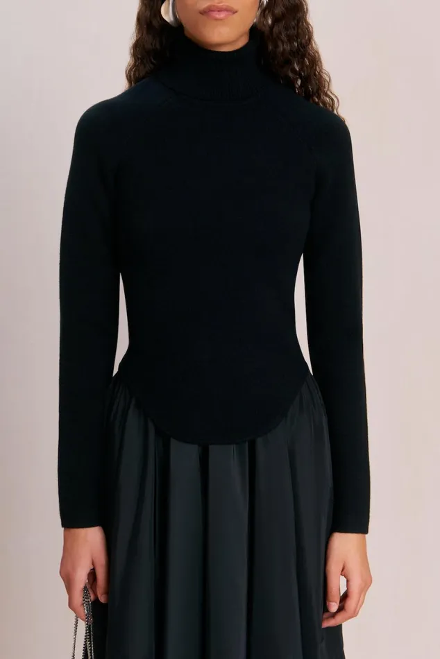 Women Cult Gaia Knits BELLE KNIT TURTLENECK 8211 BLACK