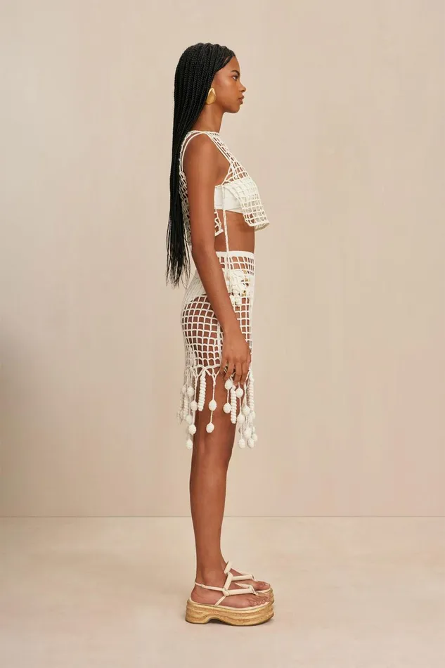 Women Cult Gaia Knits MOKI CROCHET COVERUP 8211 OFF WHITE Women Cult Gaia Knits MOKI CROCHET COVERUP 8211 OFF WHITE