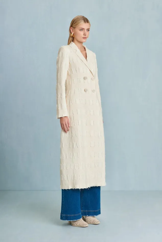 Women Cult Gaia Outerwear DILAN COAT 8211 OFF WHITE MULTI Women Cult Gaia Outerwear DILAN COAT 8211 OFF WHITE MULTI