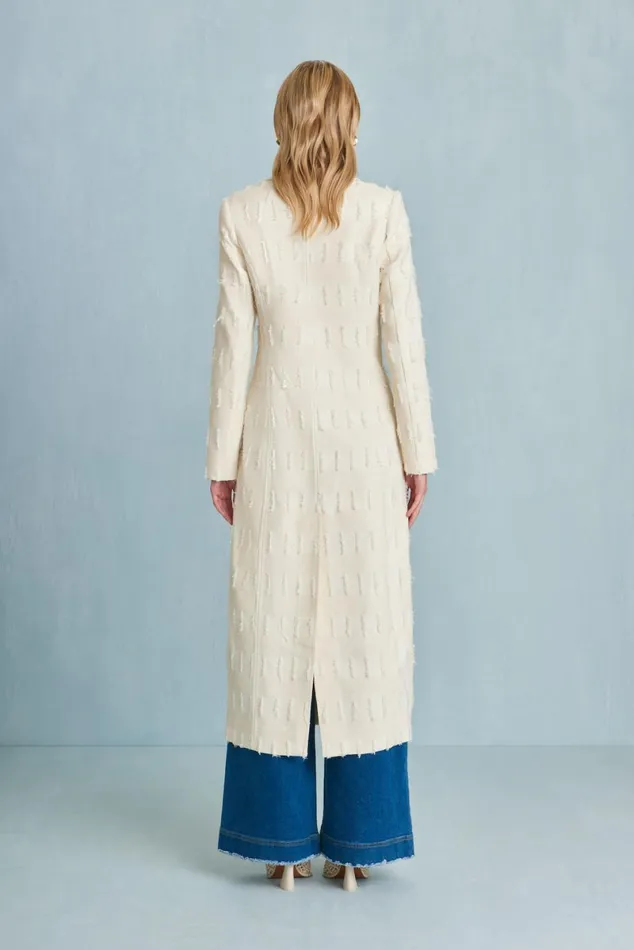 Women Cult Gaia Outerwear DILAN COAT 8211 OFF WHITE MULTI Women Cult Gaia Outerwear DILAN COAT 8211 OFF WHITE MULTI