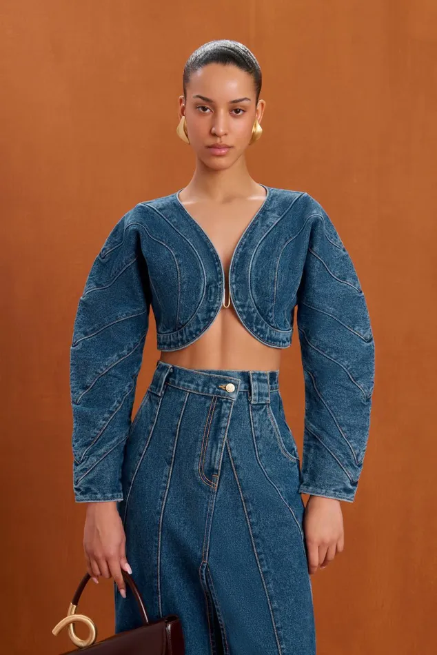 Women Cult Gaia Tops ALESSANDRA JEAN TOP 8211 INDIGO