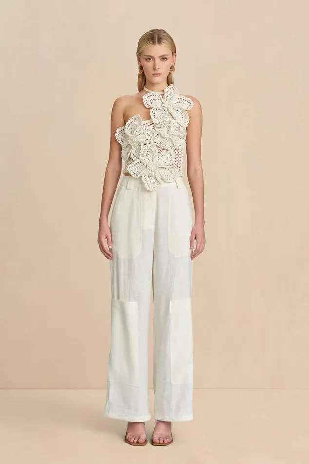 Women Cult Gaia Tops NAZANIN CROCHET TOP 8211 OFF WHITE Women Cult Gaia Tops NAZANIN CROCHET TOP 8211 OFF WHITE