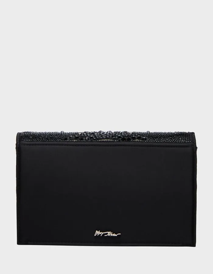 Women CUT OUT SPARKLER BAG BLACK Black Betsey Johnson Women CUT OUT SPARKLER BAG BLACK Black Betsey Johnson