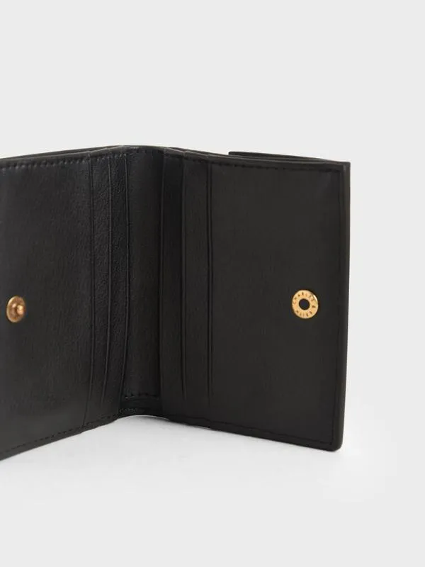 Women Daisy BiFold Small Wallet 8211 Black CHARLES and KEITH Small Wallets Women Daisy BiFold Small Wallet 8211 Black CHARLES and KEITH Small Wallets