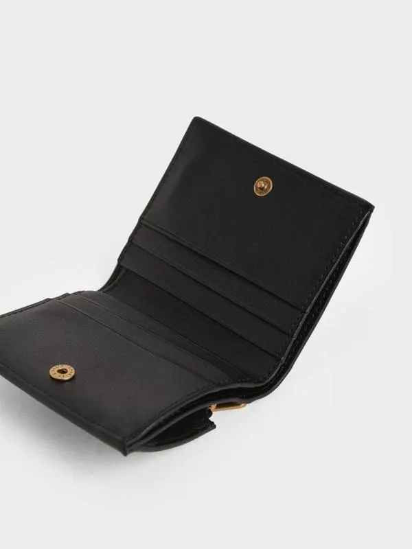Women Daisy BiFold Small Wallet 8211 Black CHARLES and KEITH Small Wallets Women Daisy BiFold Small Wallet 8211 Black CHARLES and KEITH Small Wallets