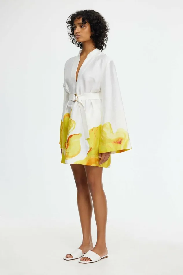 Women DOVEFORD MINI DRESS Ivory Calla Lily Acler Mini Dresses