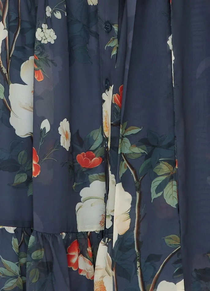 Women Dresses and Jumpsuits LEO LIN Ellie Bishop Sleeve Midi Dress 8211 Pear Blossom Print
