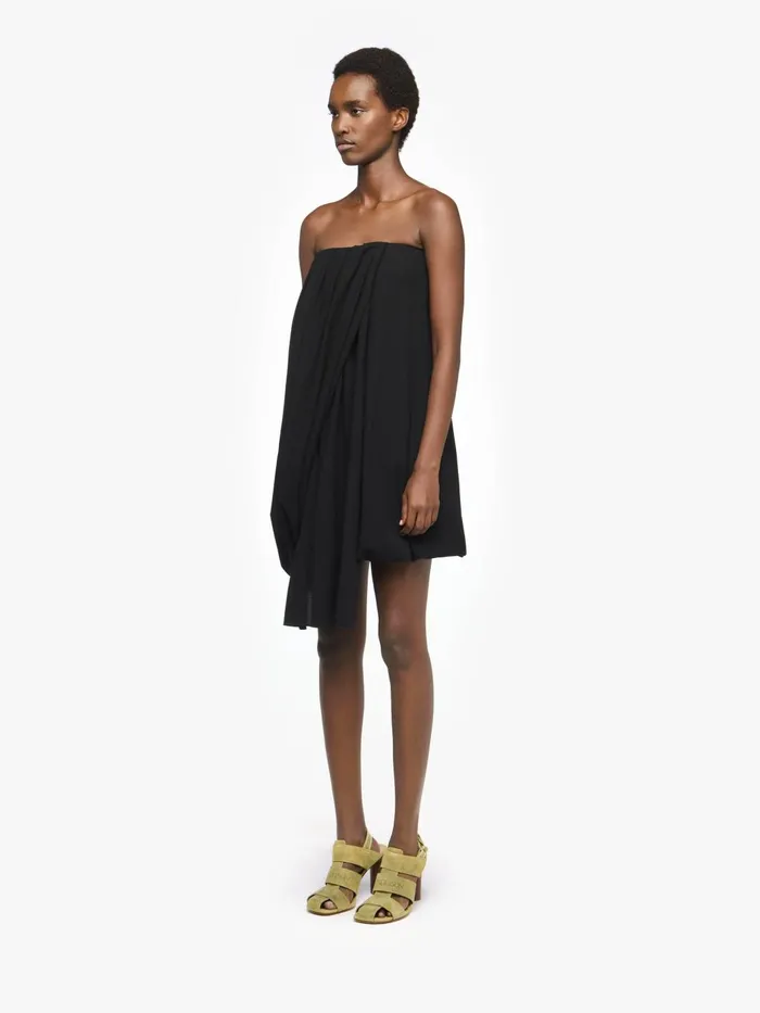 Women Dresses JW Anderson DRAPED BUSTIER DRESS Black Women Dresses JW Anderson DRAPED BUSTIER DRESS Black