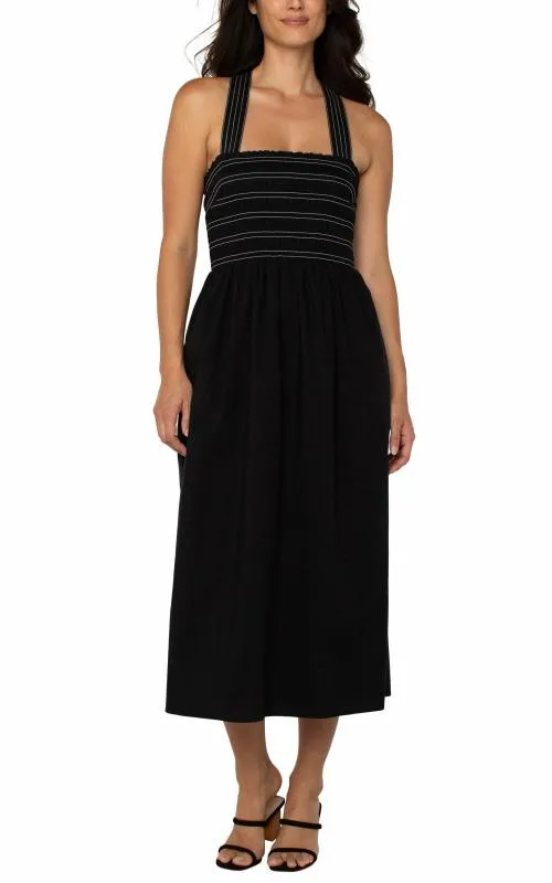 Women Dresses Liverpool Los Angeles Sleeveless Midi Dress Black