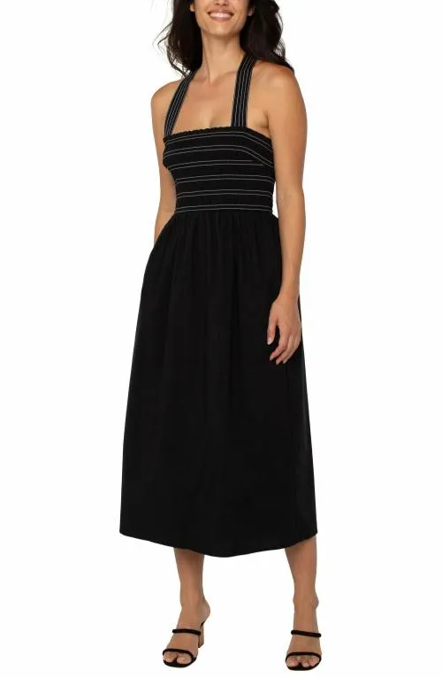 Women Dresses Liverpool Los Angeles Sleeveless Midi Dress Black