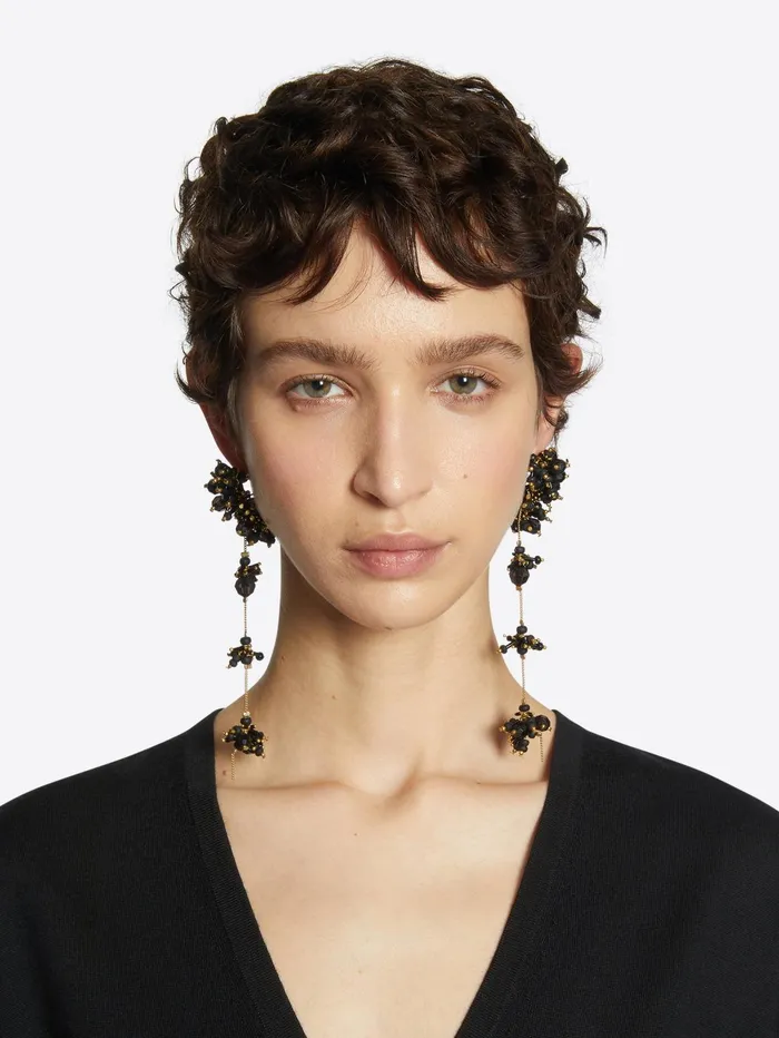 Women Dries Van Noten Jewelry Embroidered Earrings Women Dries Van Noten Jewelry Embroidered Earrings