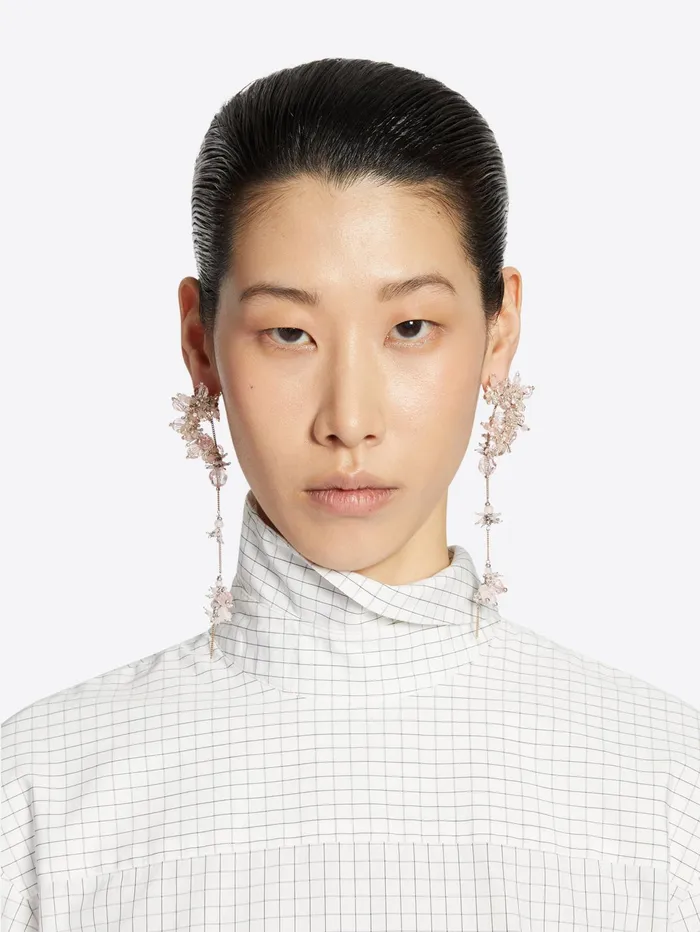 Women Dries Van Noten Jewelry Embroidered Earrings Women Dries Van Noten Jewelry Embroidered Earrings