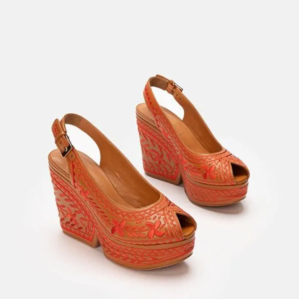 Women DYLYA Bush Clergerie Wedges