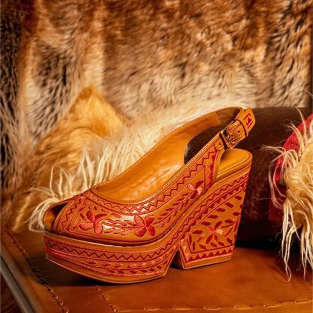 Women DYLYA Bush Clergerie Wedges