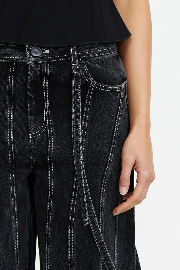 Women EAGLETON JEAN Black Acler Pants
