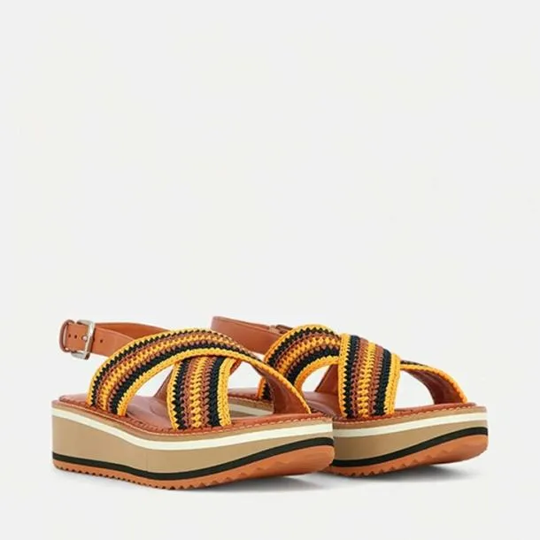 Women FADEN Mango Crochet Clergerie Sandals