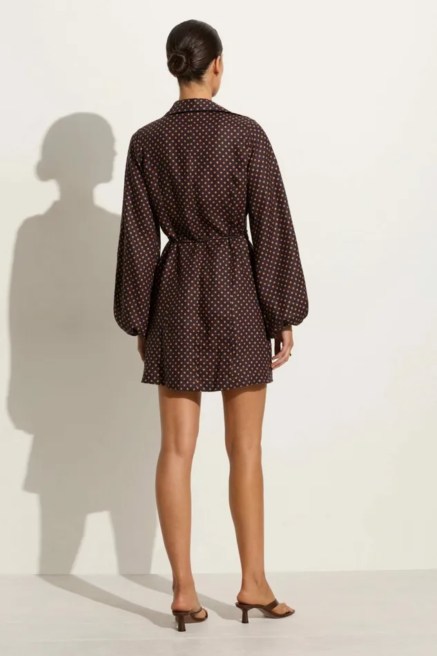 Women Faithfull The Brand Dresses Rae Mini Dress Ludovica Polka Dot 8211 Faithfull The Brand