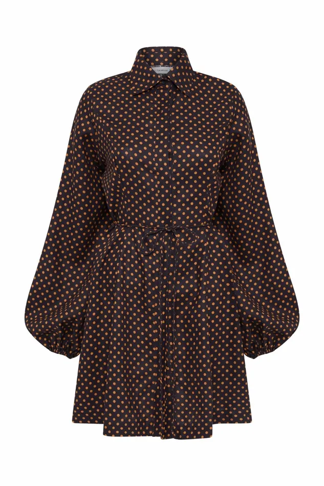 Women Faithfull The Brand Dresses Rae Mini Dress Ludovica Polka Dot 8211 Faithfull The Brand