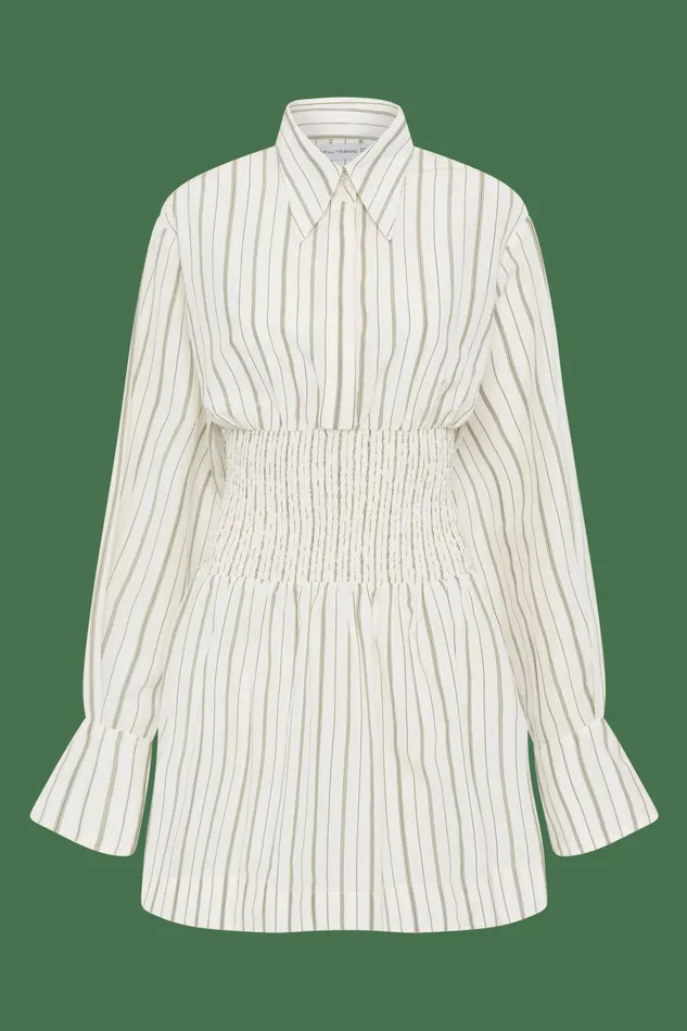 Women Faithfull The Brand Dresses Vitinia Mini Dress Trieste Stripe 8211 Faithfull The Brand