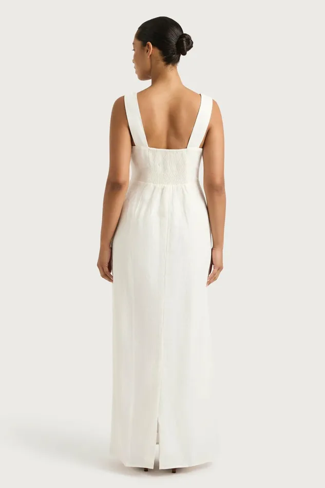 Women Faithfull The Brand Midi Dresses Lais Midi Dress White