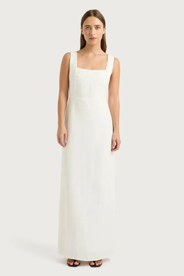 Women Faithfull The Brand Midi Dresses Lais Midi Dress White