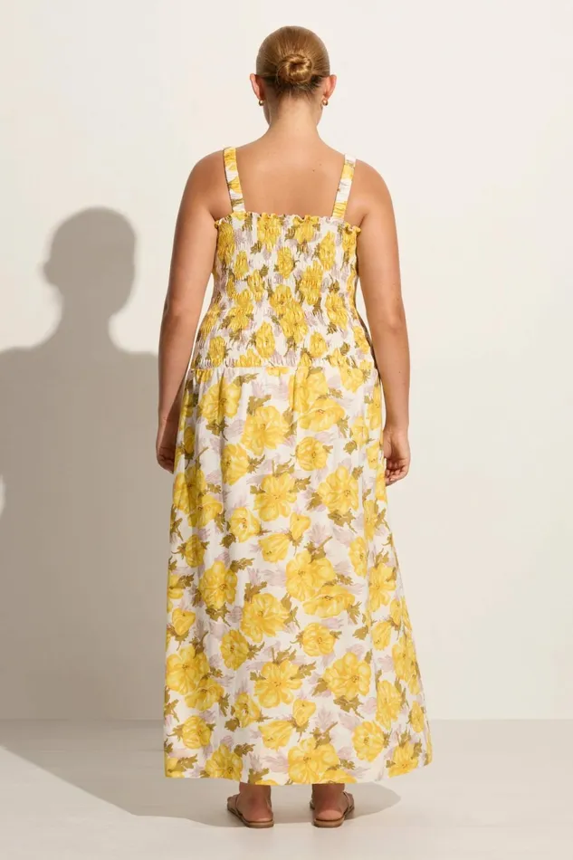 Women Faithfull The Brand Midi Dresses Messina Midi Dress Isadora Floral 8211 Faithfull The Brand