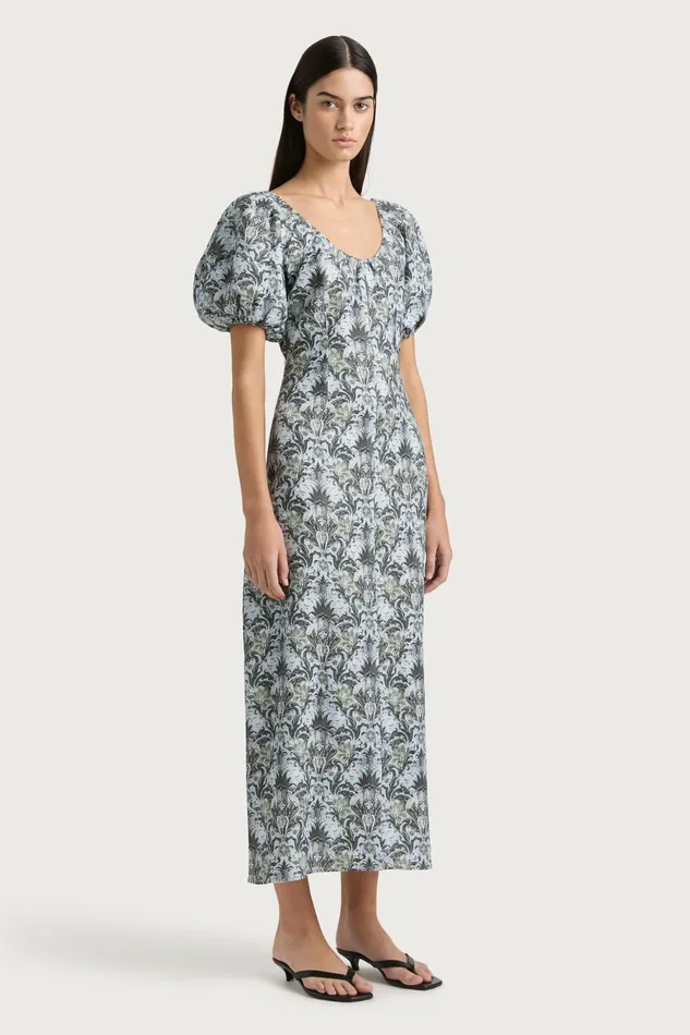 Women Faithfull The Brand Midi Dresses Vence Midi Dress Aurora