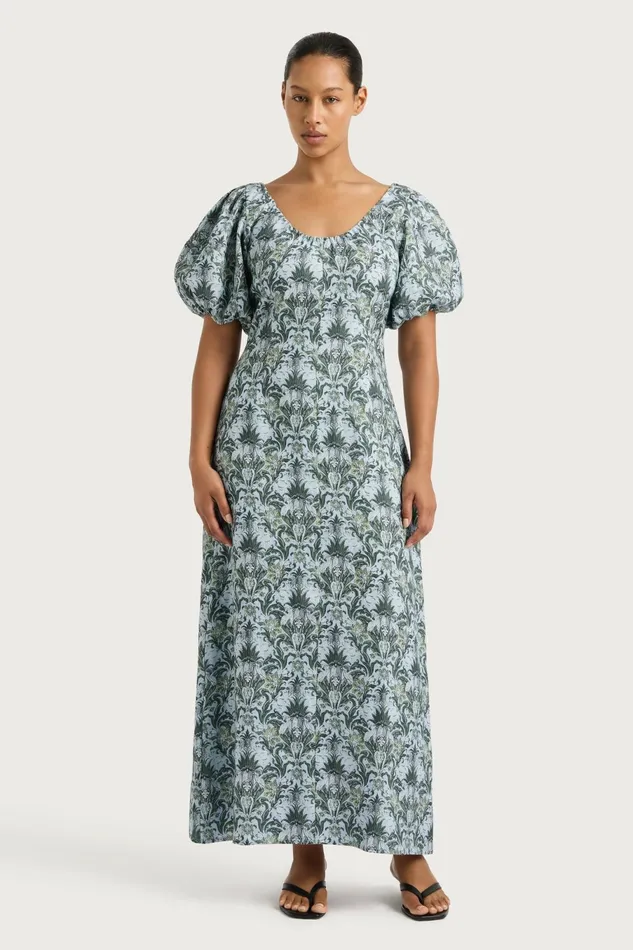 Women Faithfull The Brand Midi Dresses Vence Midi Dress Aurora