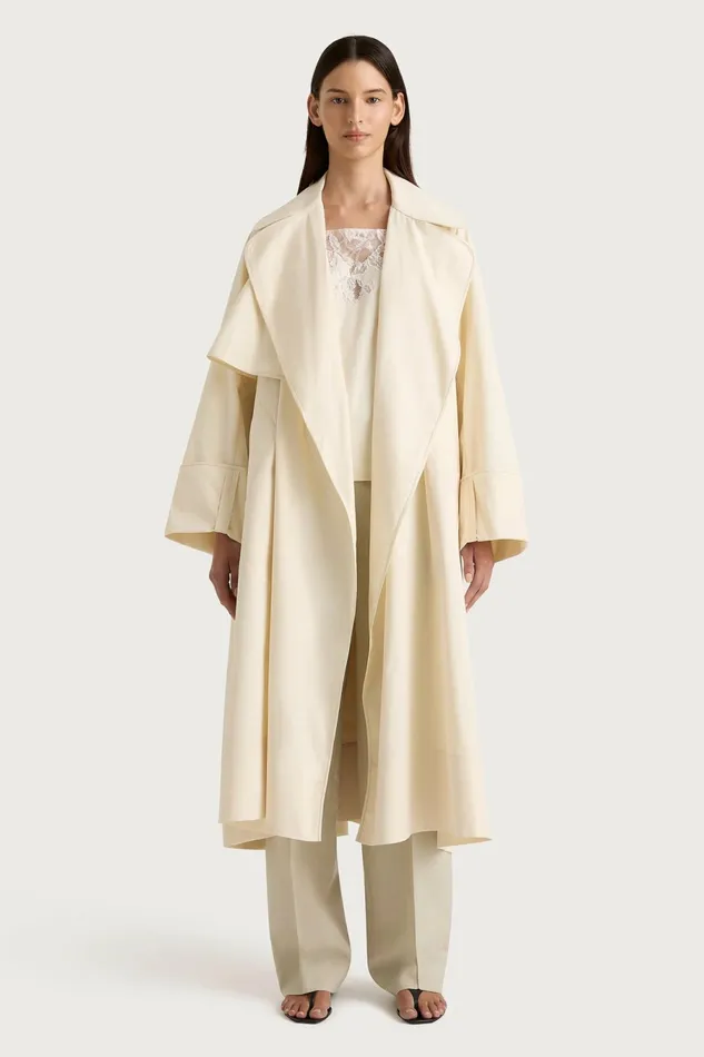 Women Faithfull The Brand Outerwear Vanze Coat Off White