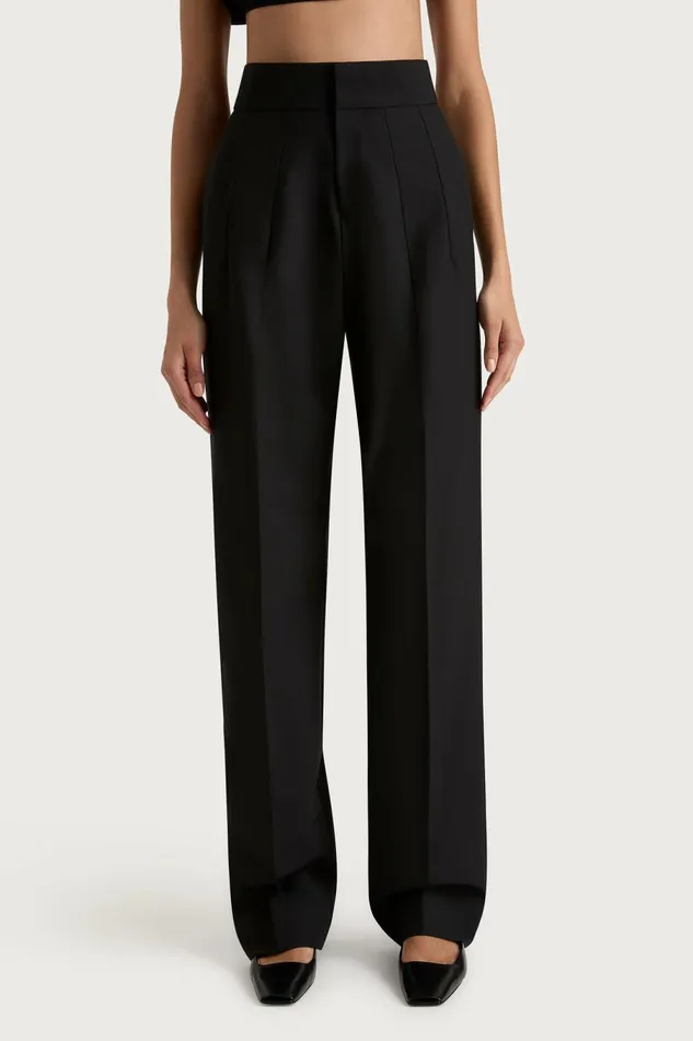 Women Faithfull The Brand Pants Lena High Waisted Pant Black