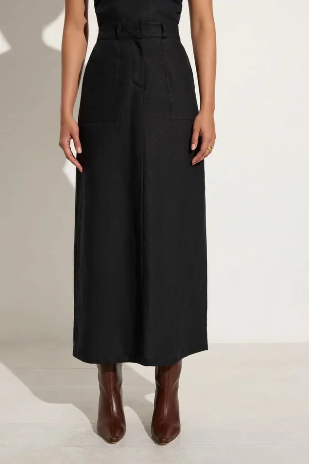Women Faithfull The Brand Skirts and Shorts Amreli Maxi Skirt Black 8211 Faithfull The Brand