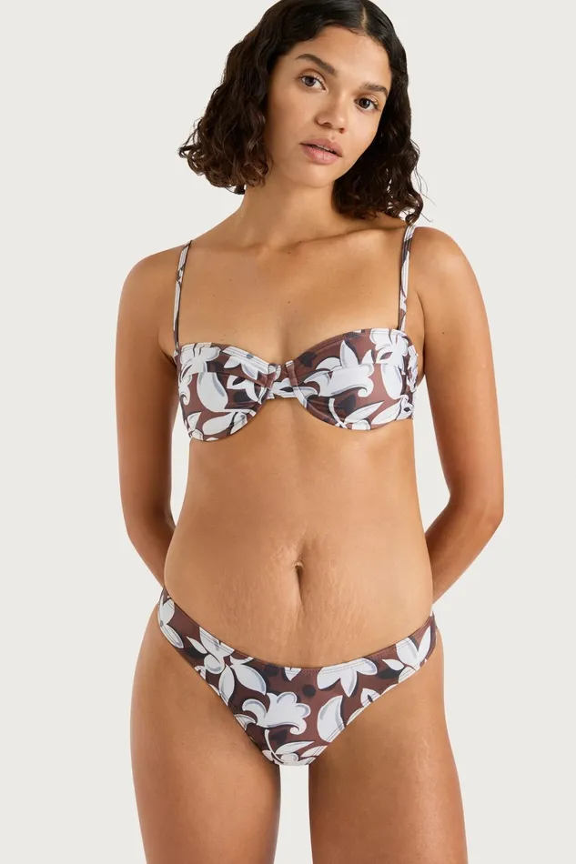 Women Faithfull The Brand Swim Bebe Bikini Bottom Plumeria