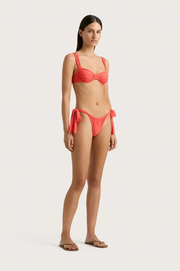 Women Faithfull The Brand Swim Costa Bikini Bottom Vermillion