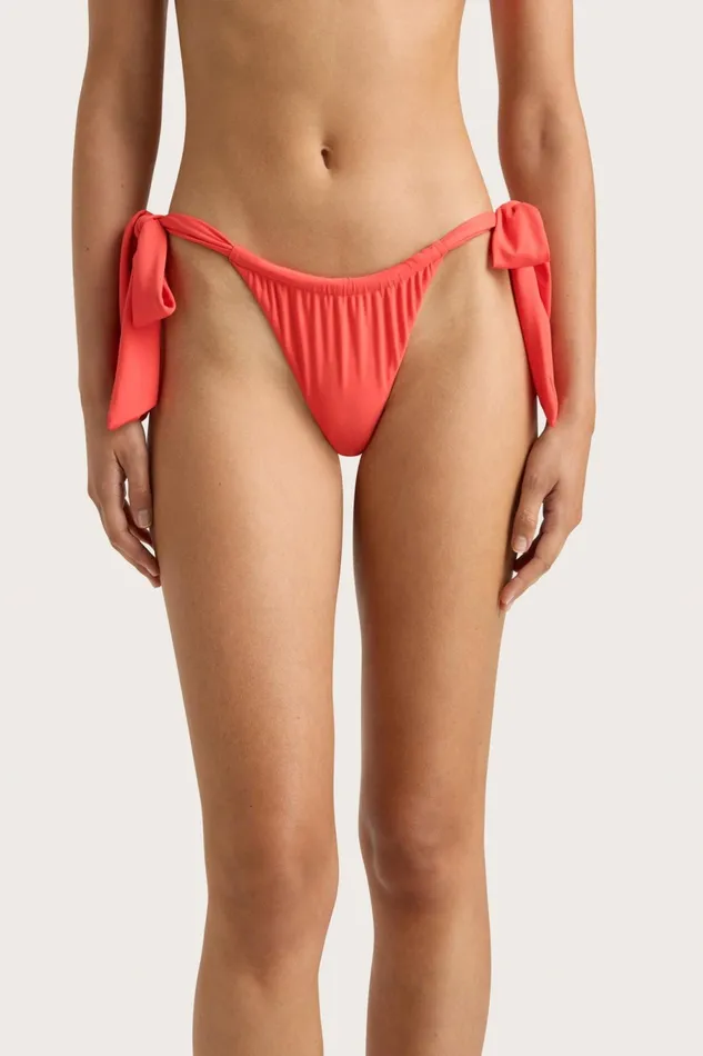 Women Faithfull The Brand Swim Costa Bikini Bottom Vermillion