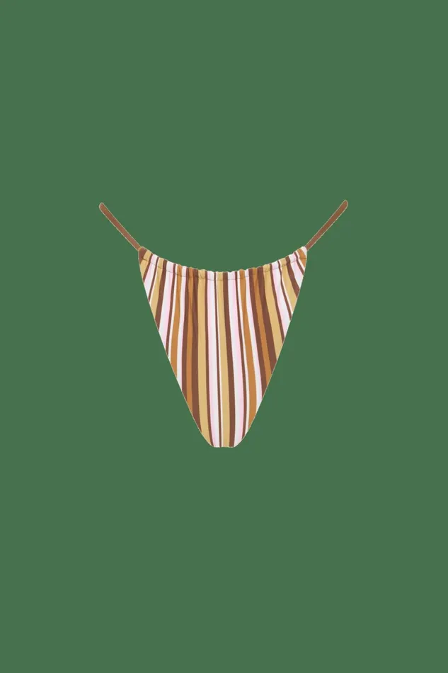Women Faithfull The Brand Swim Elea Bikini Top Terracotta Stripe