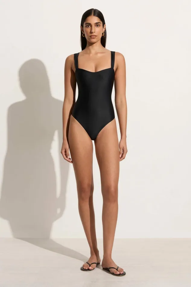 Women Faithfull The Brand Swim Grazie One Piece Black 8211 Faithfull The Brand