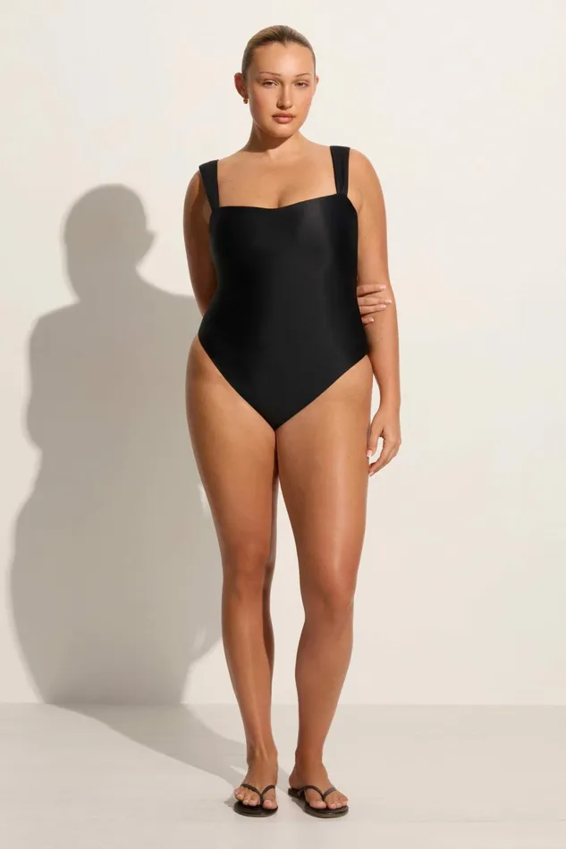 Women Faithfull The Brand Swim Grazie One Piece Black 8211 Faithfull The Brand